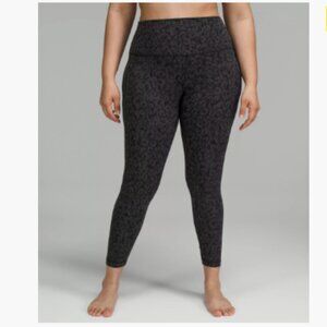 Like New Lululemon Align High-Rise Pant 25" Intertwined camo deep coal multi 8
